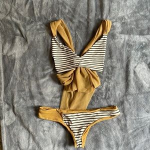 Boys + Arrows Bikini. Medium Bottoms and Large Top